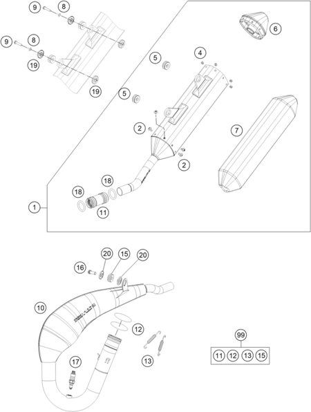 Výkres: 0510 VÝFUKOVÝ SYSTÉM