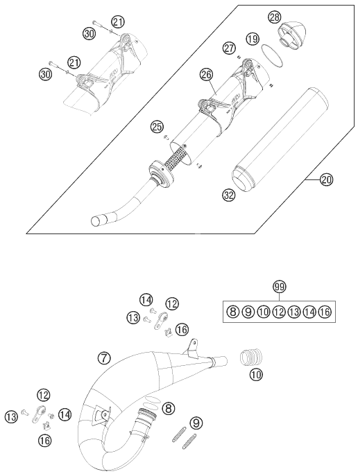 Výkres: 0510 VÝFUKOVÝ SYSTÉM