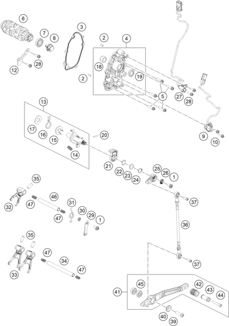 Výkres: 3410 MECHANISMUS ŘAZENÍ