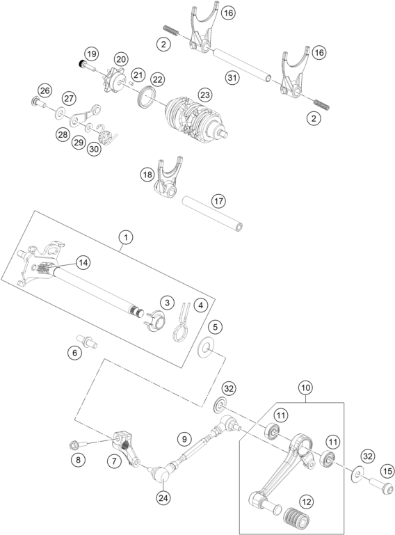 Výkres: 3410 MECHANISMUS ŘAZENÍ