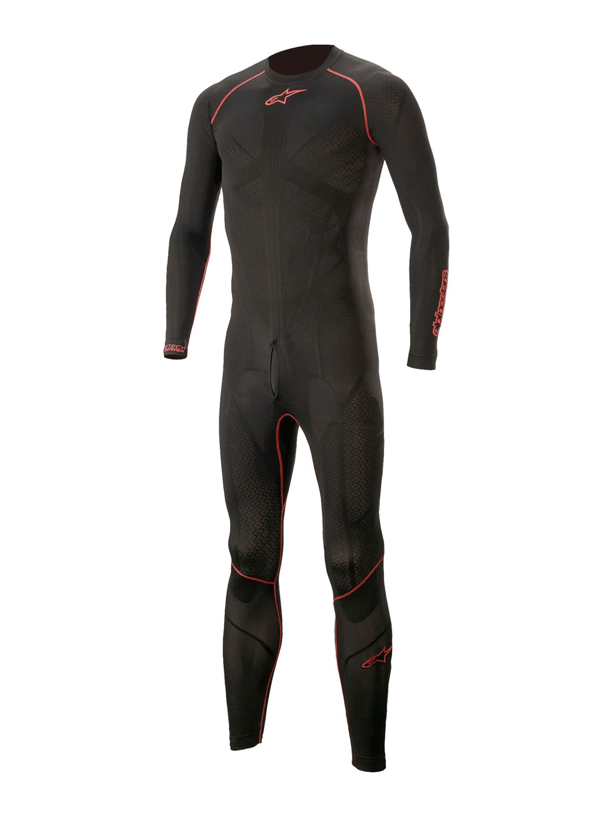 Jednodílné spodní prádlo pod kombinézu Alpinestars Ride Tech Lite 1PC černá/červená