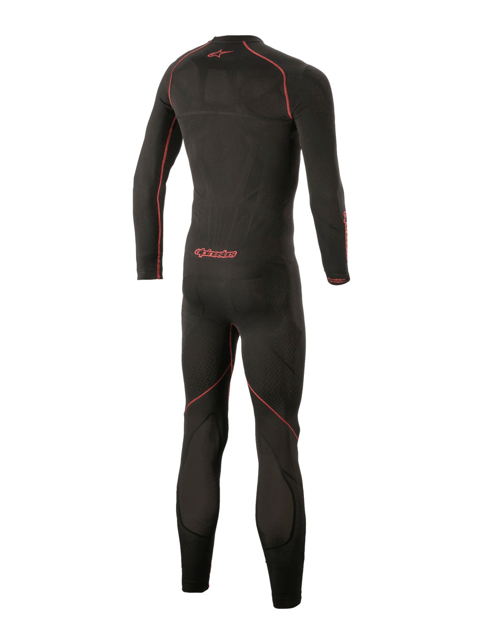 Jednodílné spodní prádlo pod kombinézu Alpinestars Ride Tech Lite 1PC černá/červená