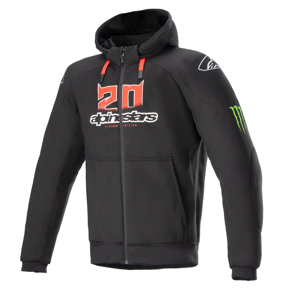 Bunda Alpinestars Chrome Ignition Monster FQ20 černá/červená/bílá/zelená