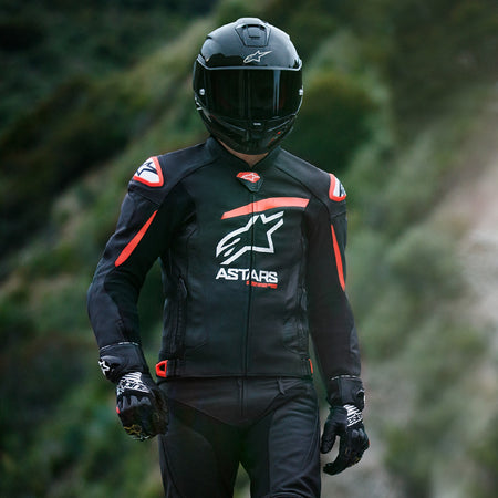 Bunda Alpinestars GP Plus R 4 Airflow černá/červená fluo/bílá