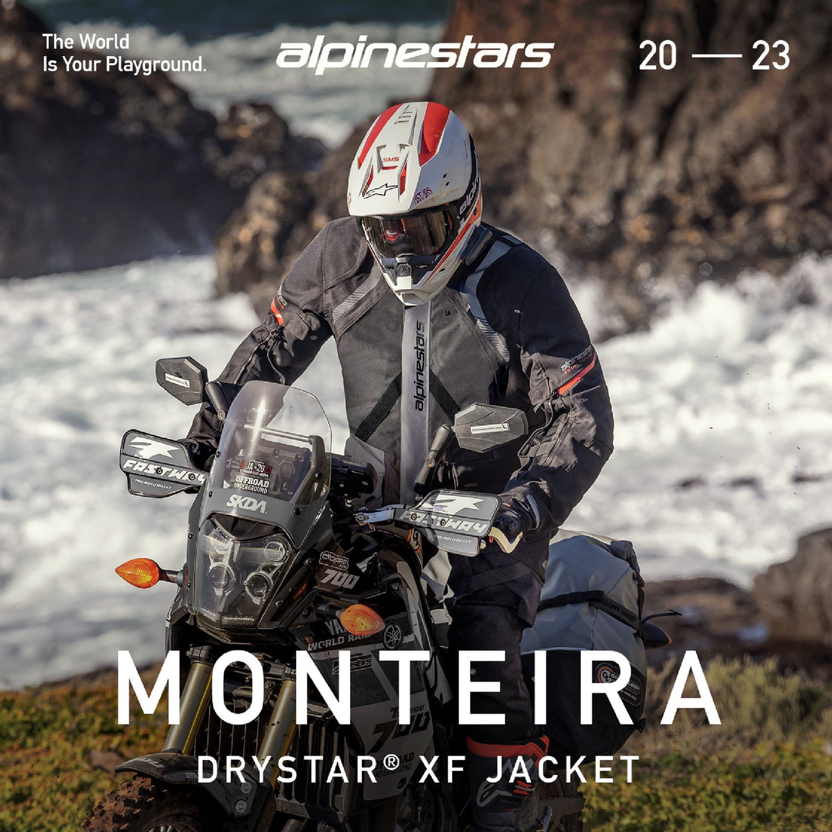 Bunda Alpinestars Monteira Drystar XF černá/červená
