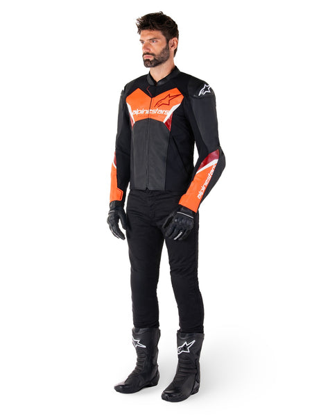 Bunda Alpinestars Faster 3 černá/červená fluo