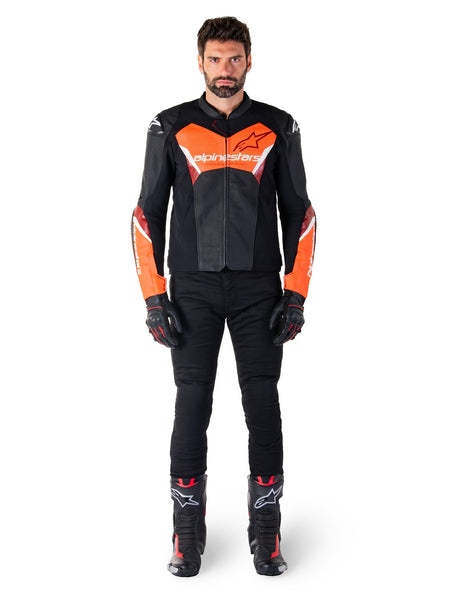 Bunda Alpinestars Faster 3 Airflow černá/červená fluo
