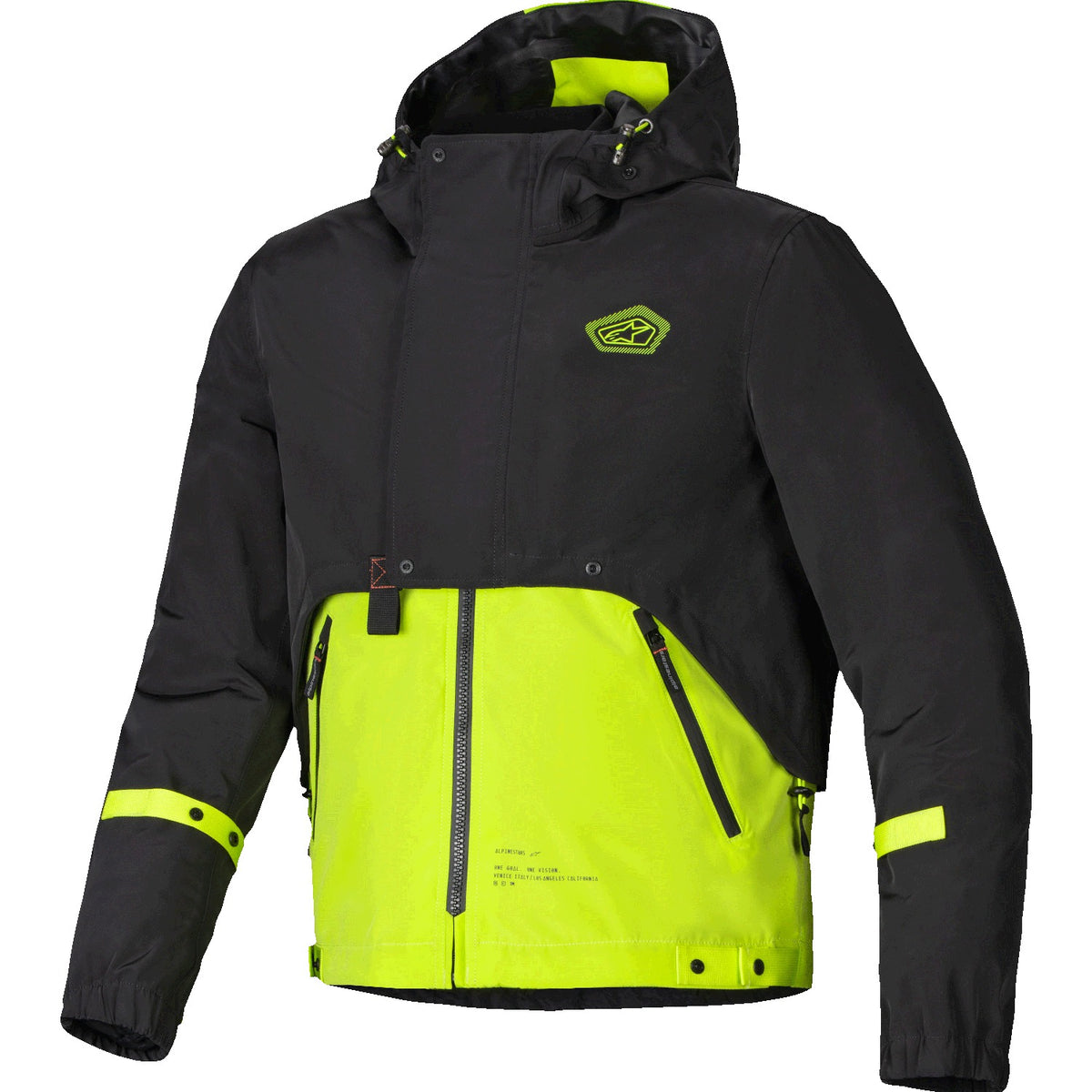 Bunda Alpinestars Mootant Waterproof Parka černá/žlutá fluo