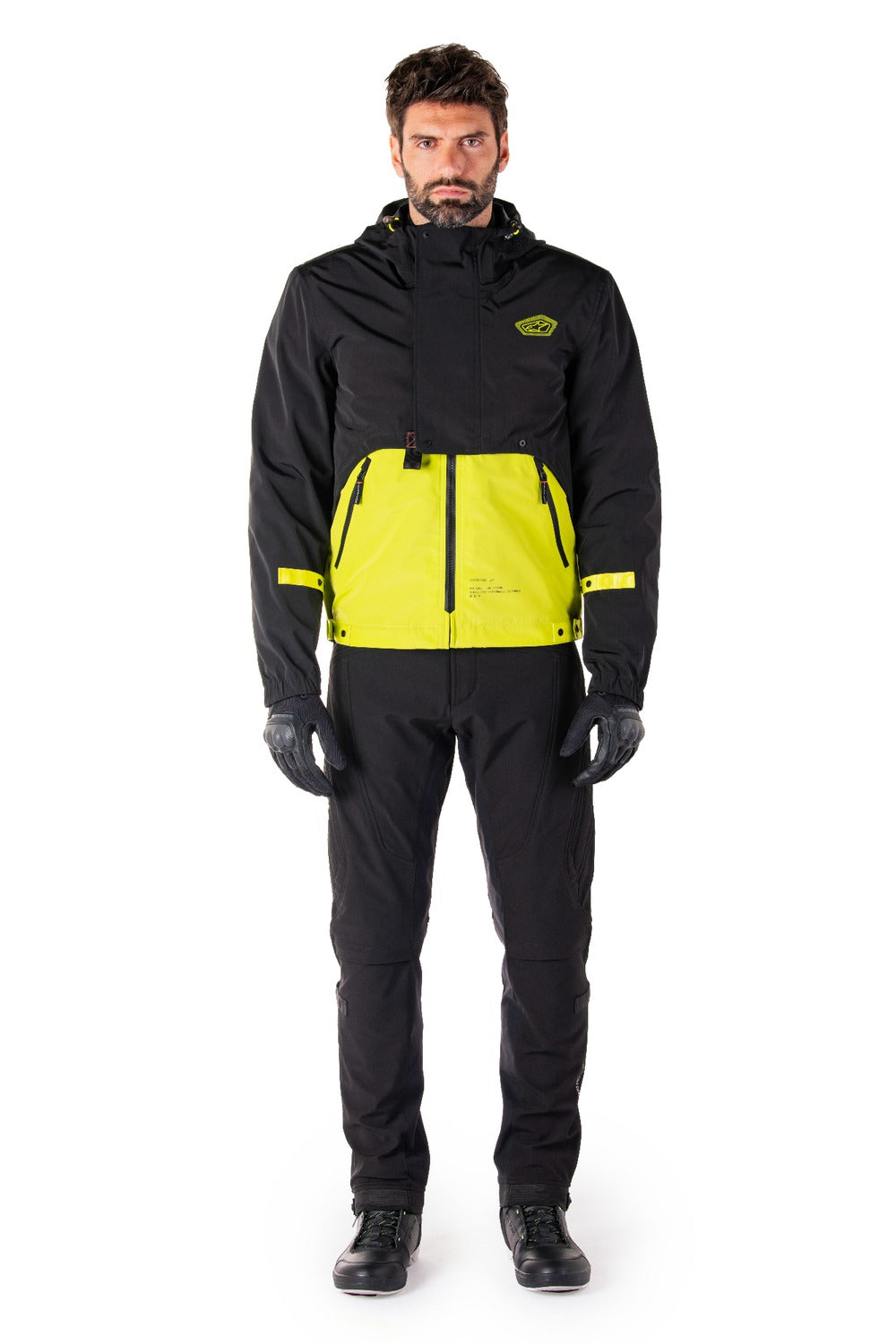 Bunda Alpinestars Mootant Waterproof Parka černá/žlutá fluo
