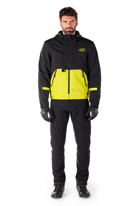 Bunda Alpinestars Mootant Waterproof Parka černá/žlutá fluo