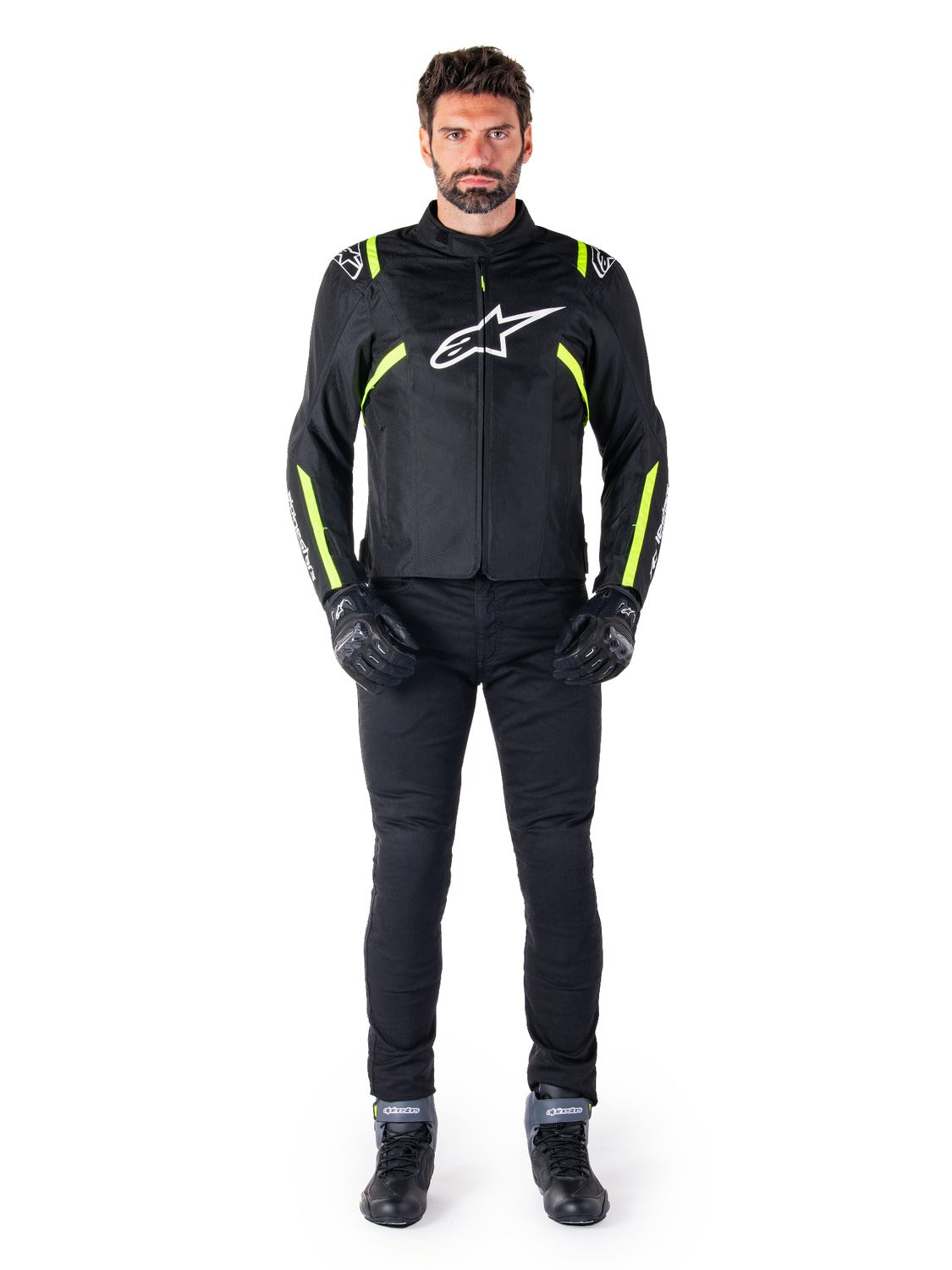 Bunda Alpinestars T-SPS 2 Waterproof černá/bílá/žlutá fluo