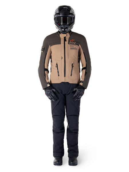 Bunda Alpinestars AMT-8 Stretch Drystar XF tmavě hnědá/tmavá khaki