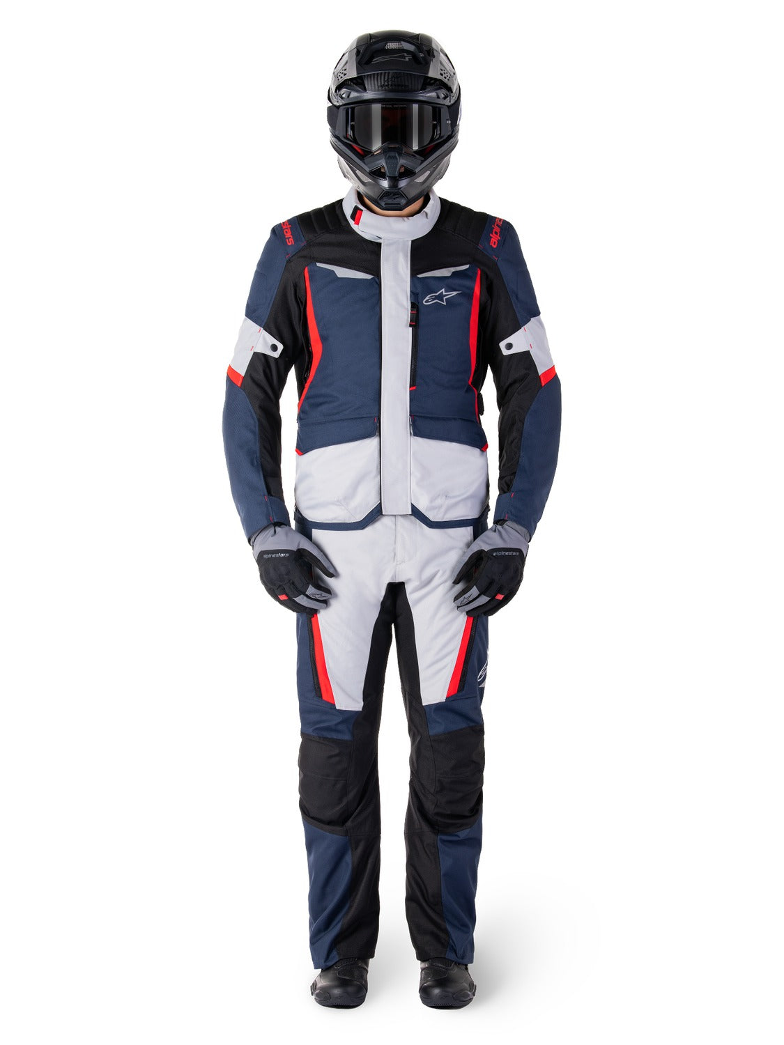 Bunda Alpinestars ST-1 Waterproof tmavě modrá/černá/červená