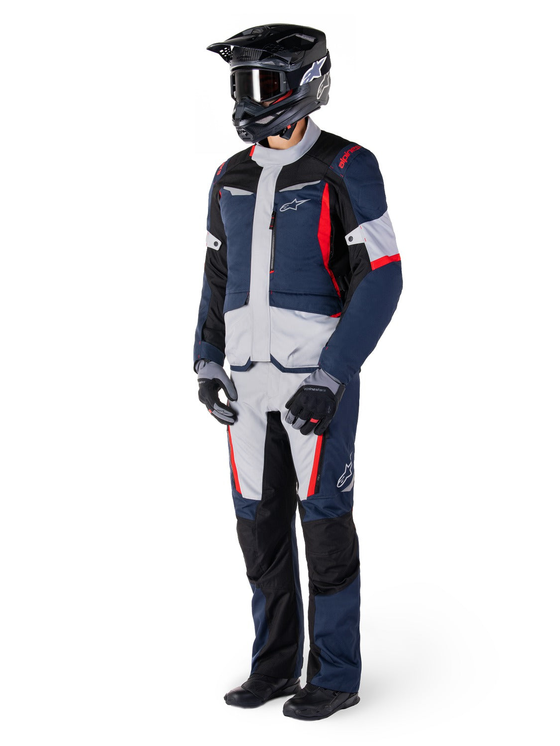 Bunda Alpinestars ST-1 Waterproof tmavě modrá/černá/červená