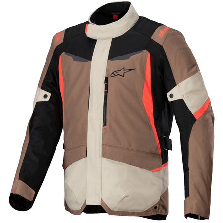 Bunda Alpinestars ST-1 Waterproof tmavá khaki/písková/černá/červená fluo