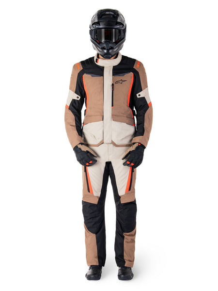 Bunda Alpinestars ST-1 Waterproof tmavá khaki/písková/černá/červená fluo