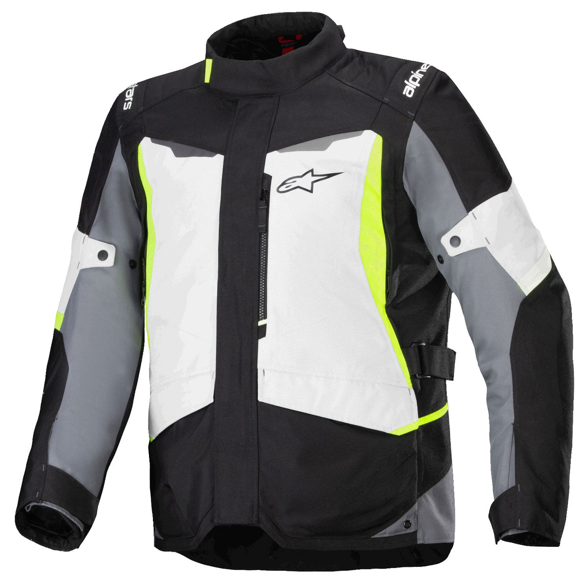 Bunda Alpinestars ST-1 Waterproof světle šedá/černá/žlutá fluo