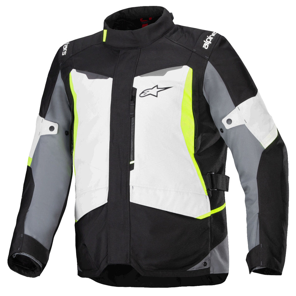 Bunda Alpinestars ST-1 Waterproof světle šedá/černá/žlutá fluo