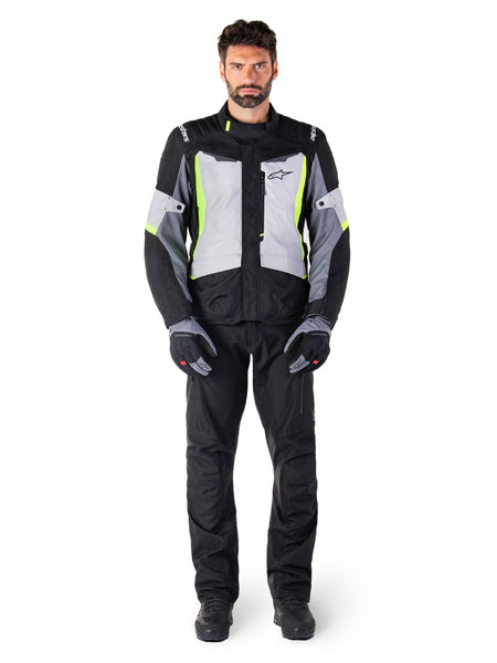 Bunda Alpinestars ST-1 Waterproof světle šedá/černá/žlutá fluo