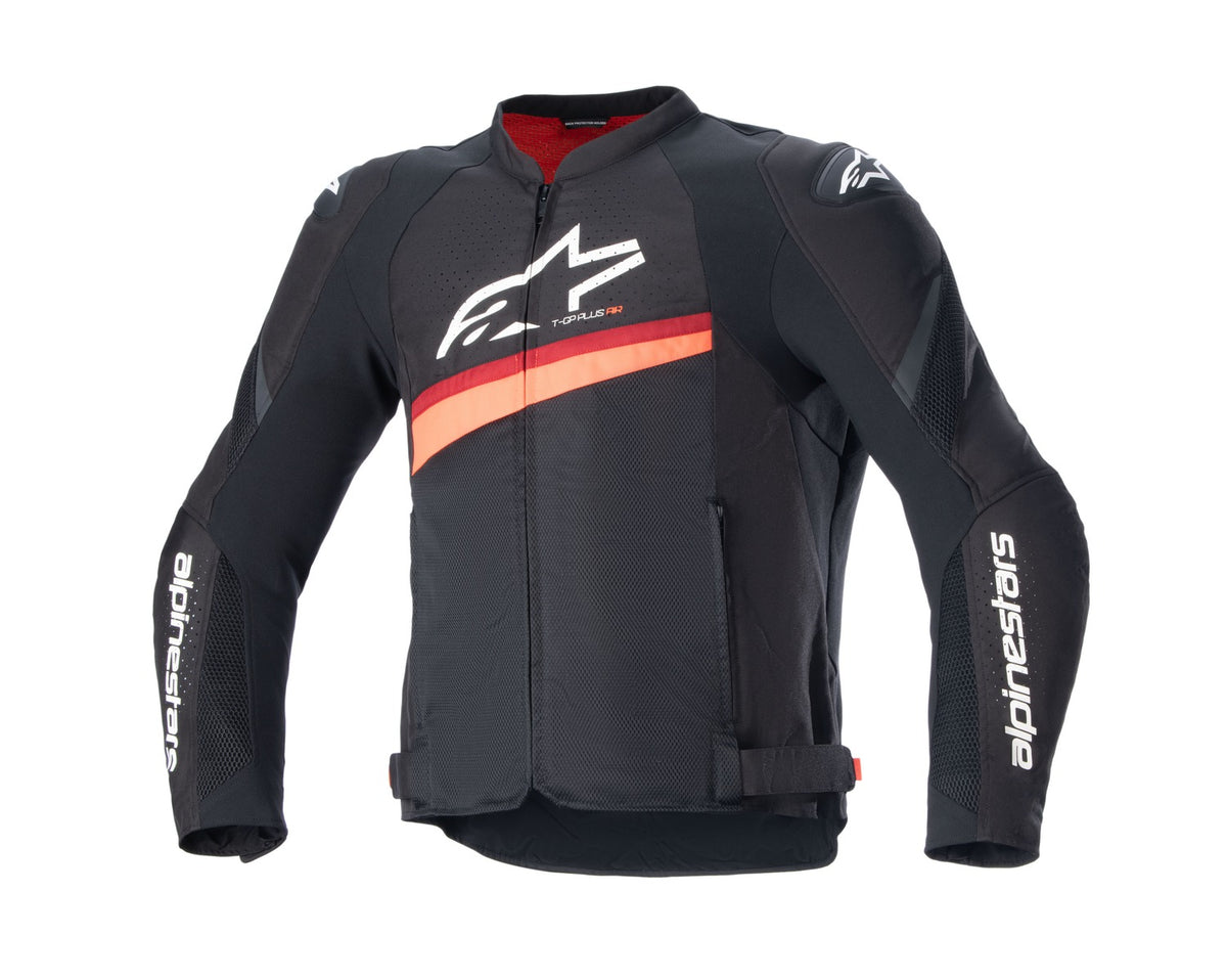 Bunda Alpinestars T-GP Plus R 4 Airflow černá/červená fluo