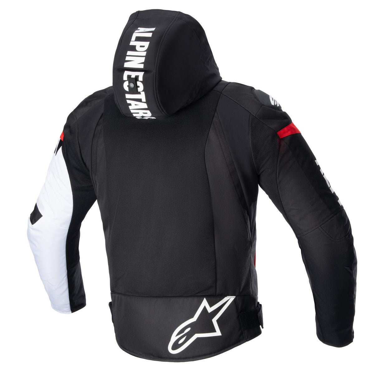 Bunda Alpinestars Zaca AIR Waterproof černá/bílá/červená fluo