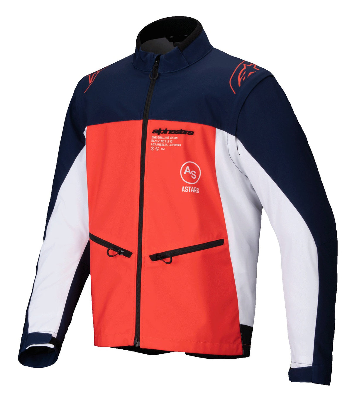 Bunda Alpinestars LITE-DURA Softshell modrá/oranžová/bílá