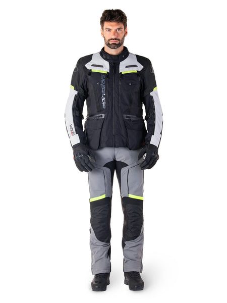 Bunda Alpinestars Bogota PRO Drystar černá/šedá/žlutá fluo