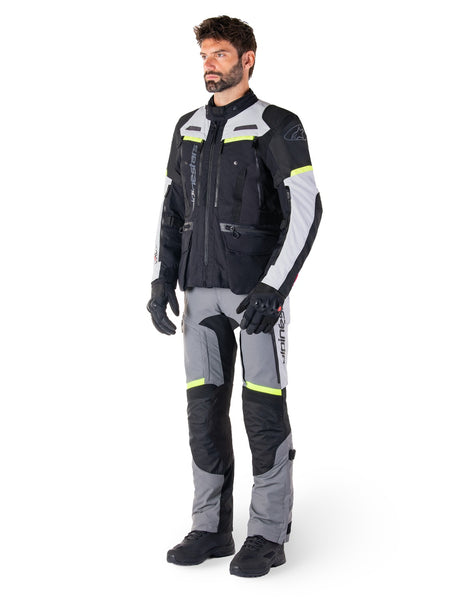 Bunda Alpinestars Bogota PRO Drystar černá/šedá/žlutá fluo