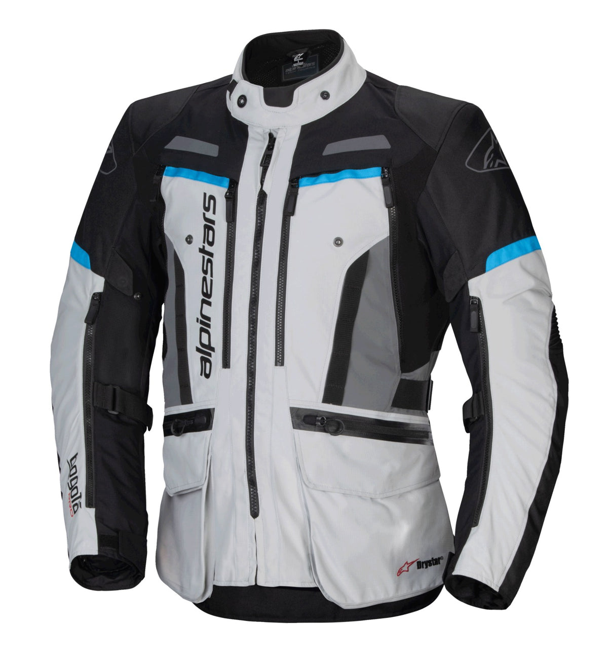 Bunda Alpinestars Bogota PRO Drystar šedá/černá/modrá