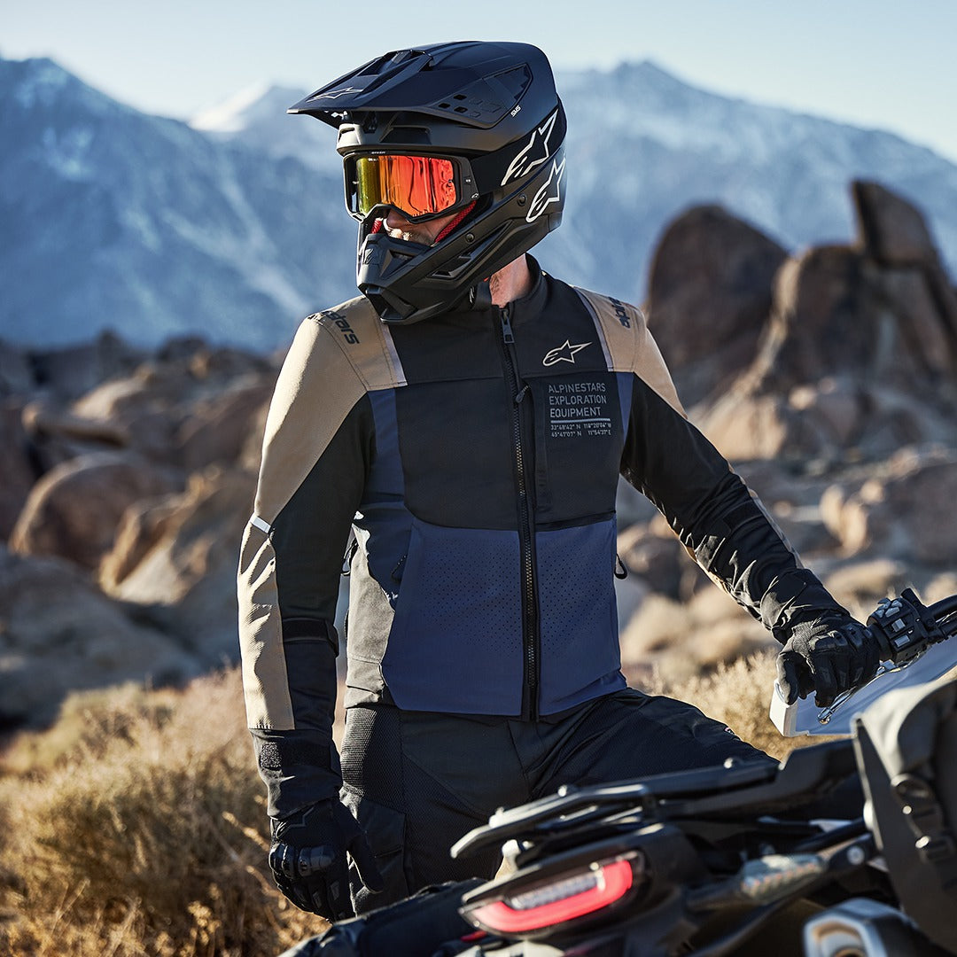Bunda Alpinestars ST-2 AIR tmavě modrá/tmavá khaki/černá