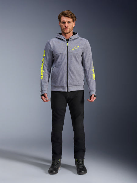 Bunda Alpinestars Chrome V2 Sport šedá/žlutá fluo