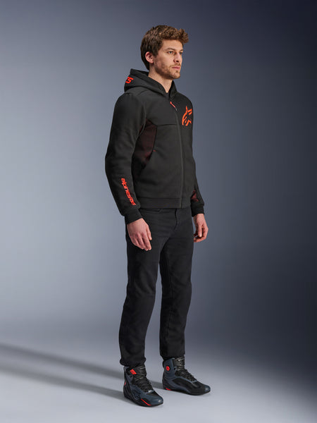 Bunda Alpinestars Chrome AIR Sport černá/červená fluo