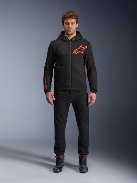 Bunda Alpinestars Chrome AIR Sport černá/červená fluo