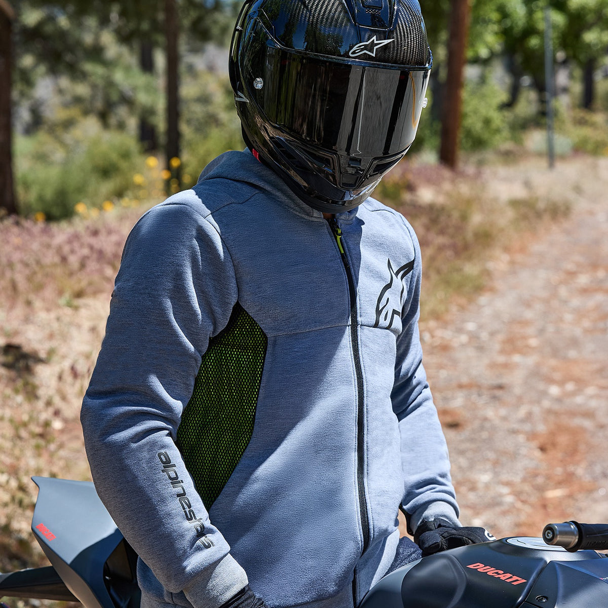 Bunda Alpinestars Chrome AIR Sport šedá/černá/žlutá fluo