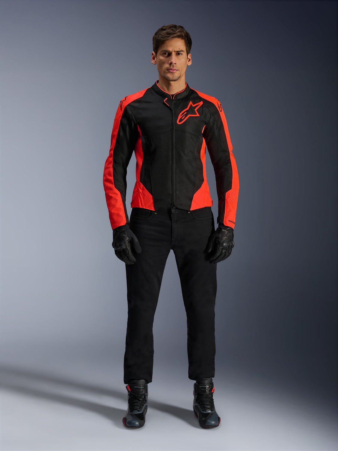 Bunda Alpinestars Viper AIR V4 červená fluo/černá