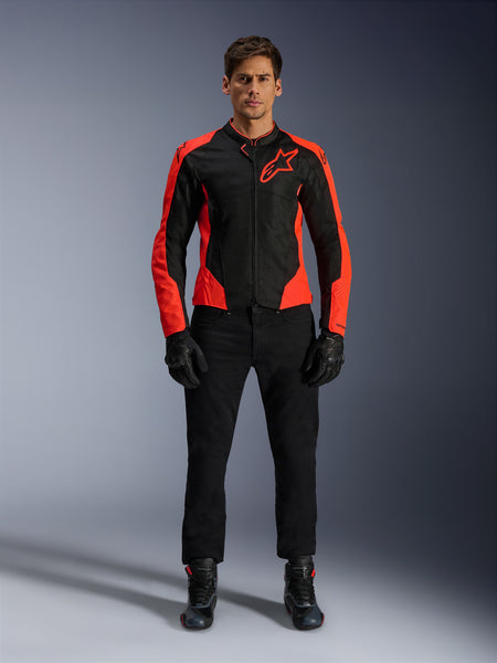 Bunda Alpinestars Viper AIR V4 červená fluo/černá