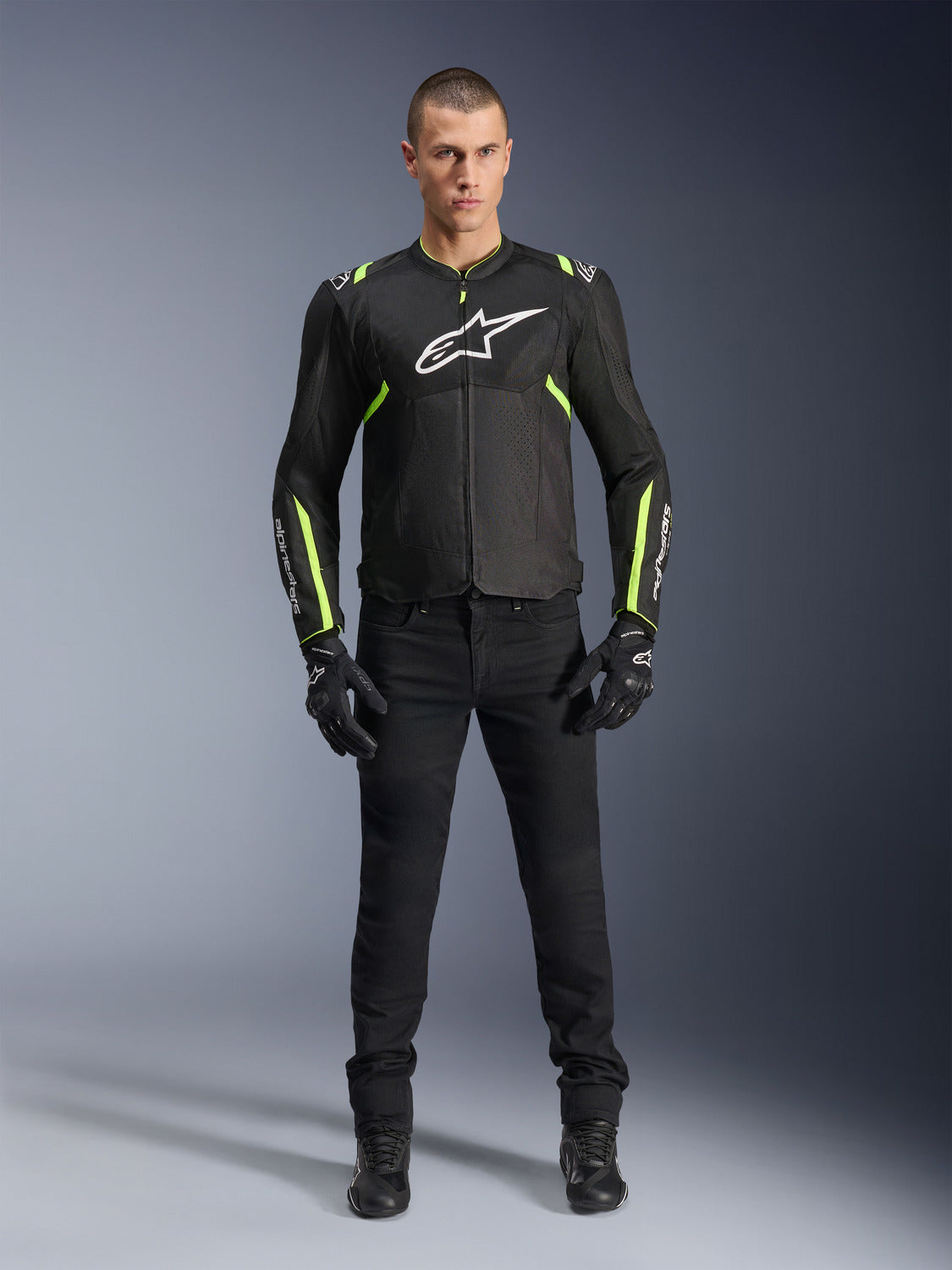 Bunda Alpinestars T-SPS AIR V2 černá/žlutá fluo