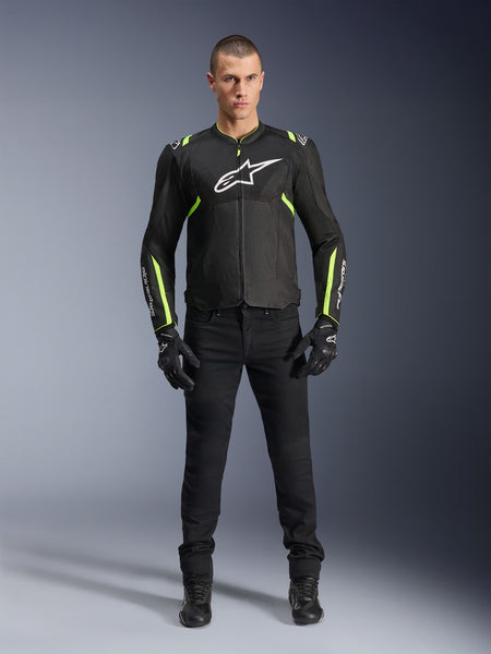 Bunda Alpinestars T-SPS AIR V2 černá/žlutá fluo