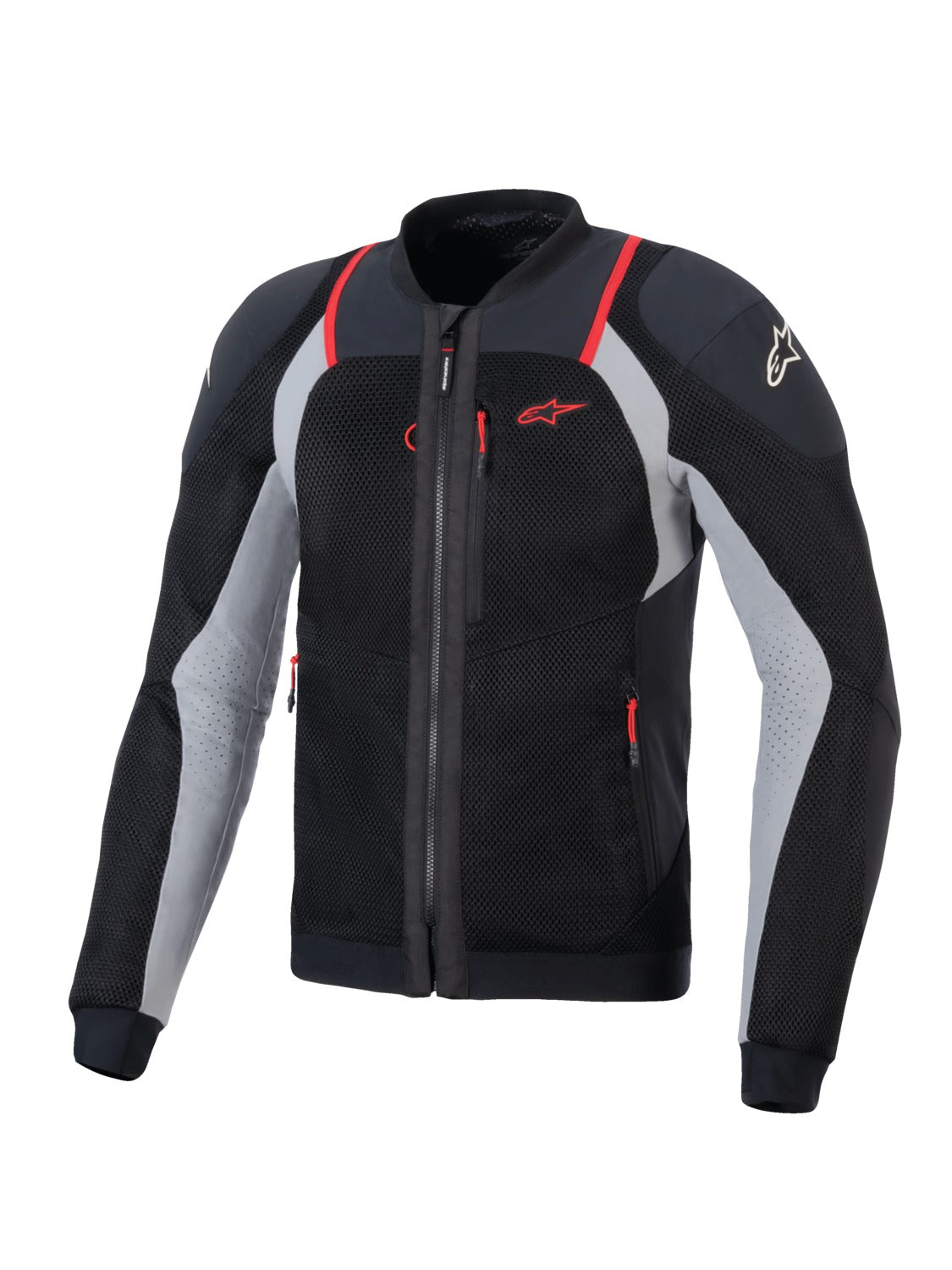 Bunda Alpinestars TROOP-AIR PRO černá/světle šedá/červená