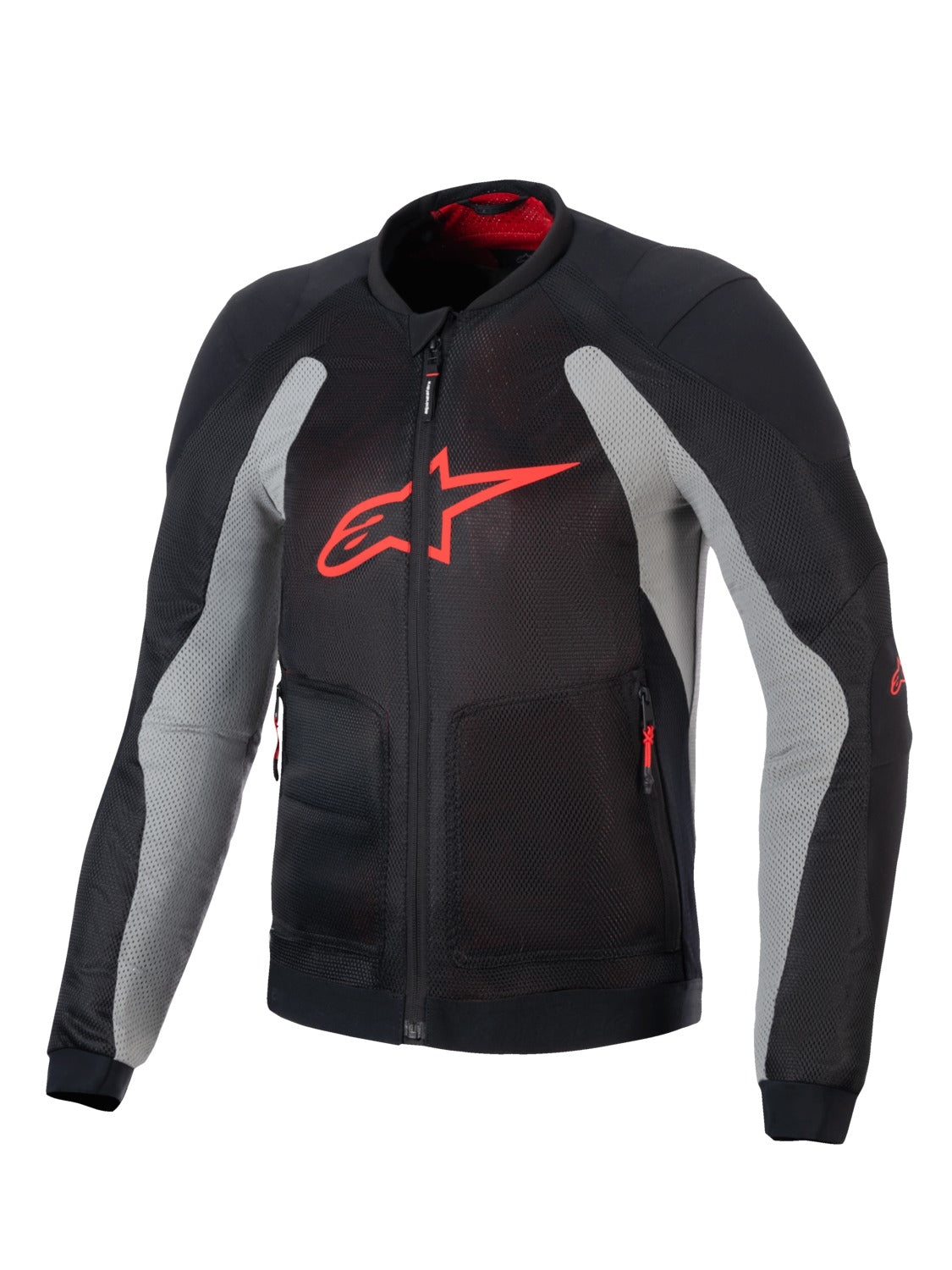 Bunda Alpinestars TROOP-AIR černá/světle šedá/červená