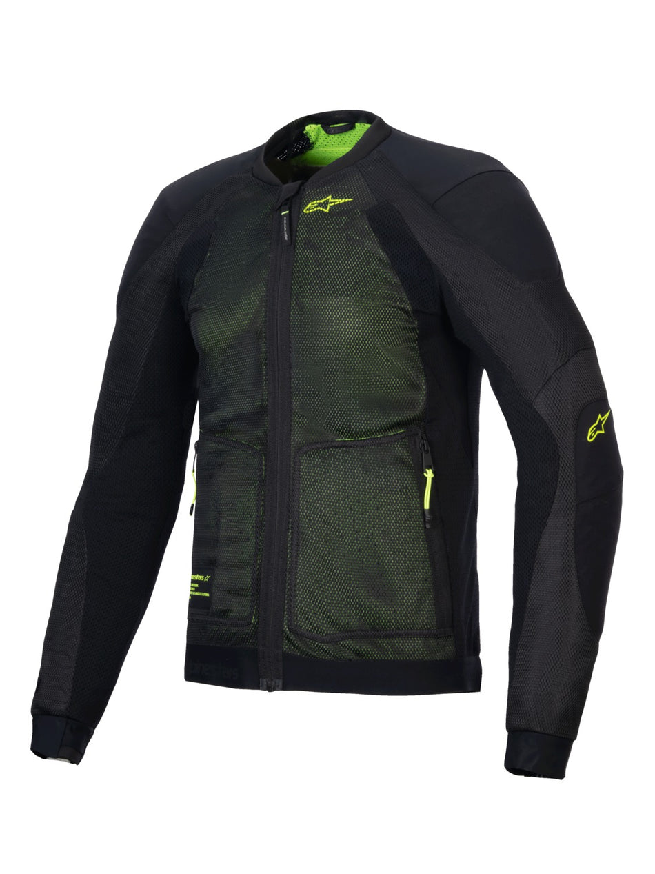 Bunda Alpinestars TROOP-AIR černá/žlutá fluo