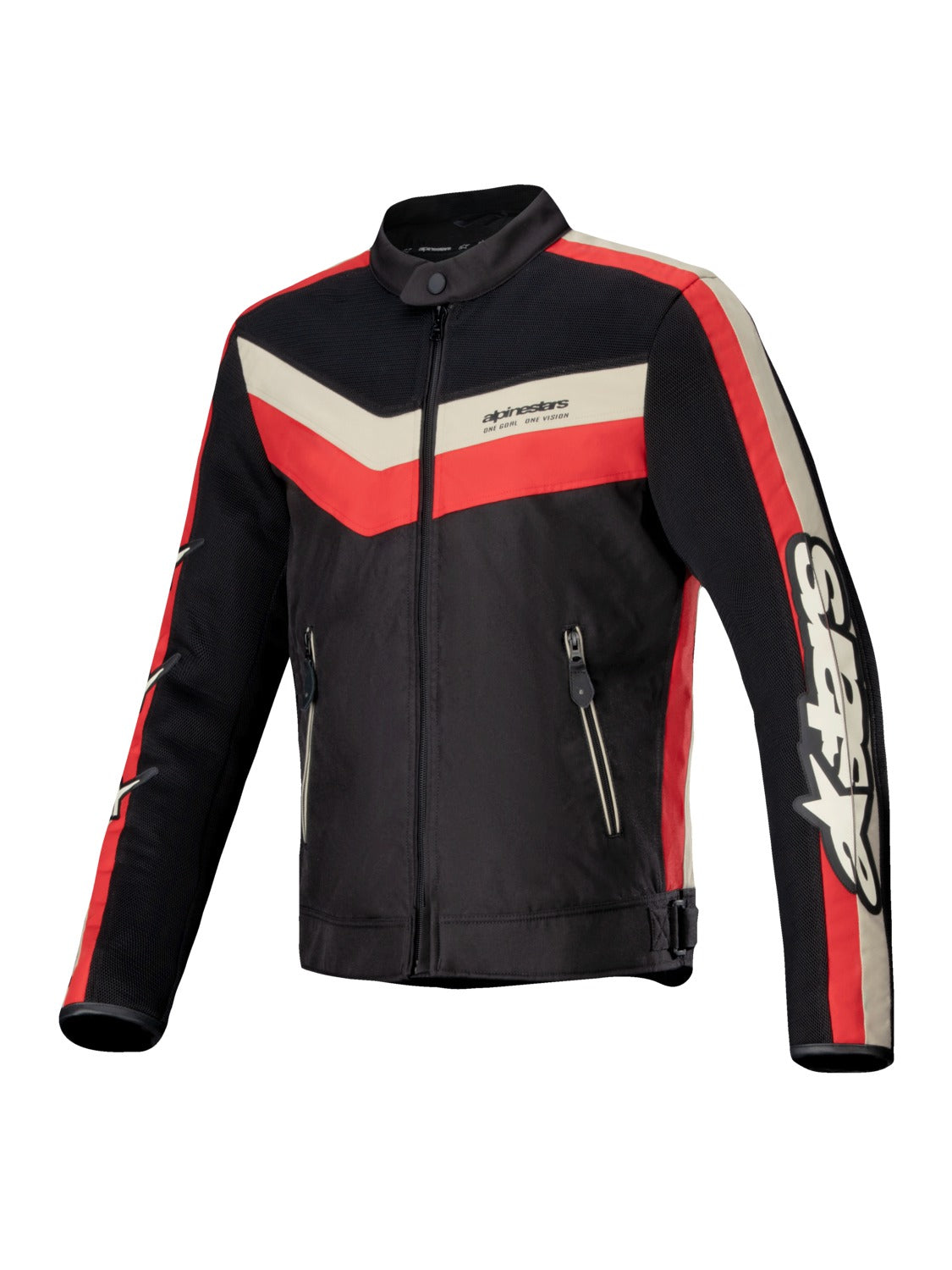 Bunda Alpinestars T-DYNO AIR černá/červená/béžová