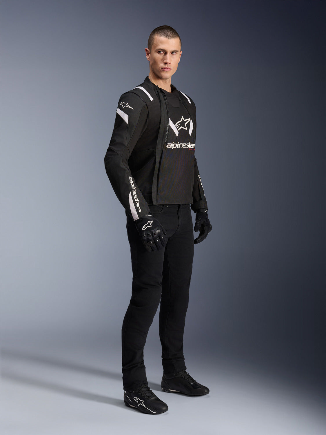 Bunda Alpinestars T-STUNT AIR černá/bílá