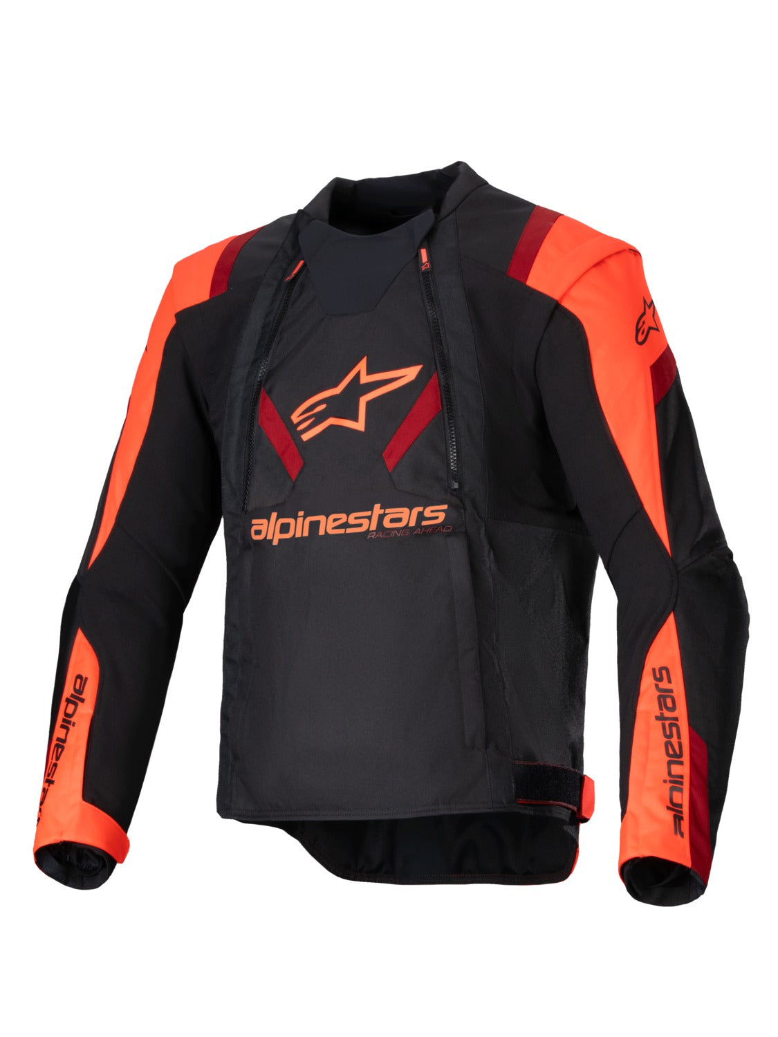 Bunda Alpinestars T-STUNT AIR černá/červená fluo/červená