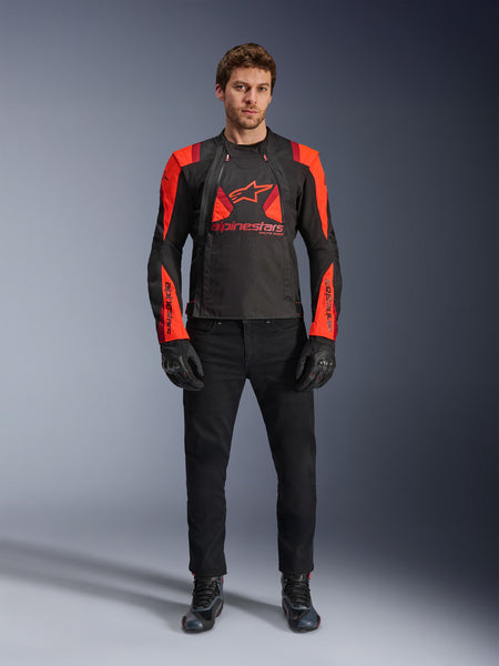 Bunda Alpinestars T-STUNT AIR černá/červená fluo/červená