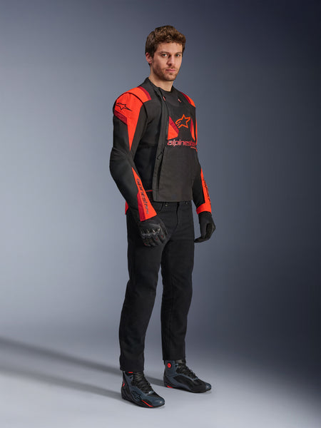 Bunda Alpinestars T-STUNT AIR černá/červená fluo/červená