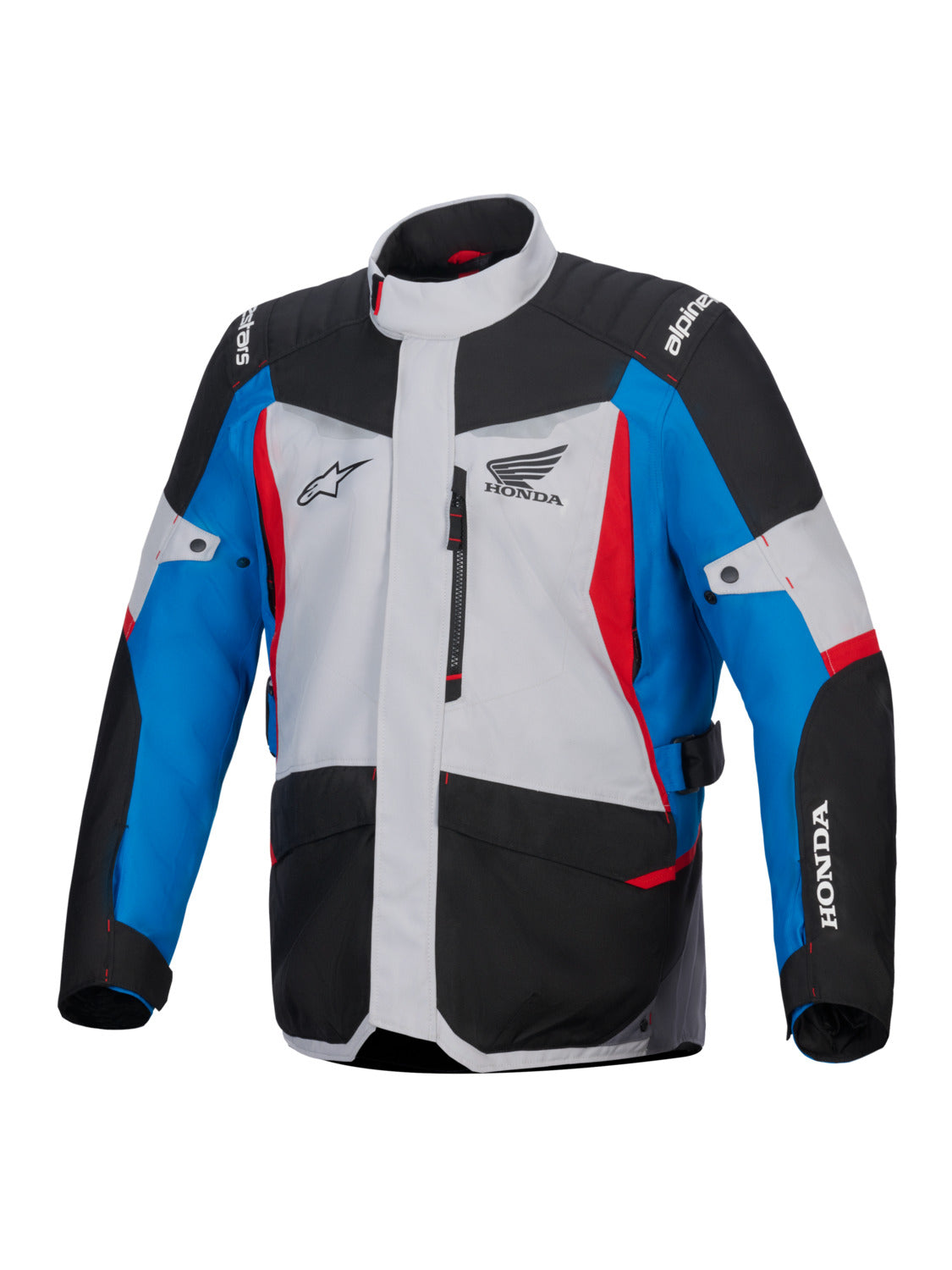Bunda Alpinestars ST-1 Waterproof Honda šedá/modrá/černá/červená