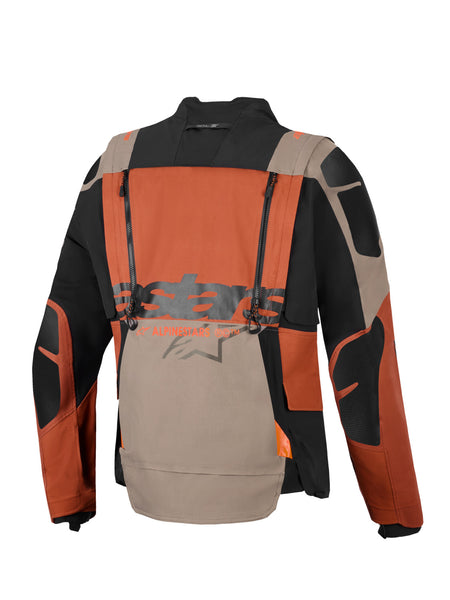 Bunda Alpinestars Harok PRO Drystar XF světle hnědá/tmavě oranžová/černá
