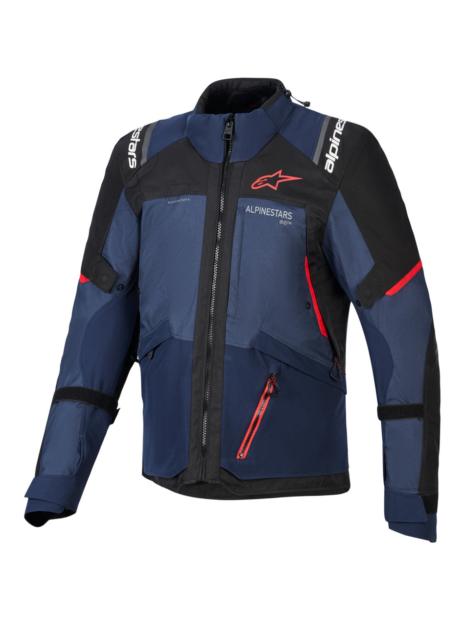 Bunda Alpinestars Andes V4 Drystar tmavě modrá/modrá/černá