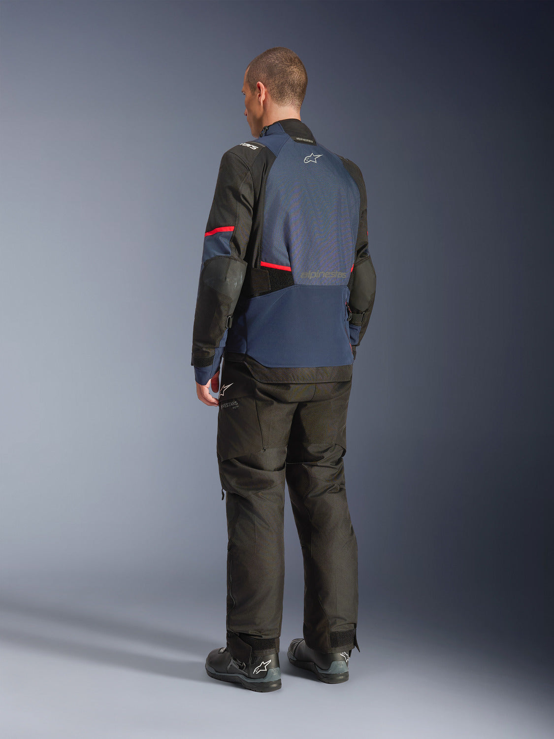 Bunda Alpinestars Andes V4 Drystar tmavě modrá/modrá/černá